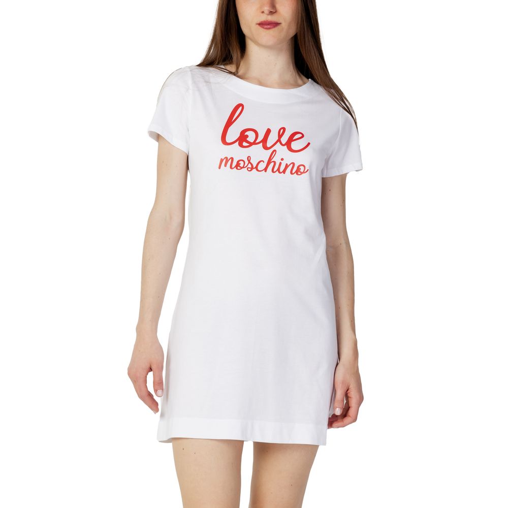 Short en coton blanc Love Moschino