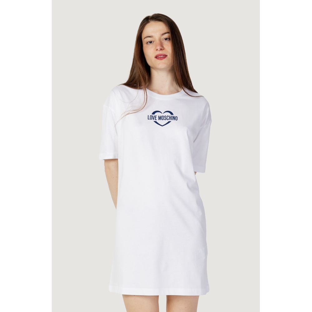 Short en coton blanc Love Moschino