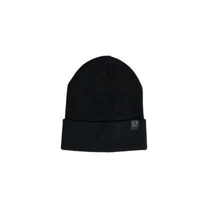 Armani Exchange Black Polyester Caps Baseball Hat