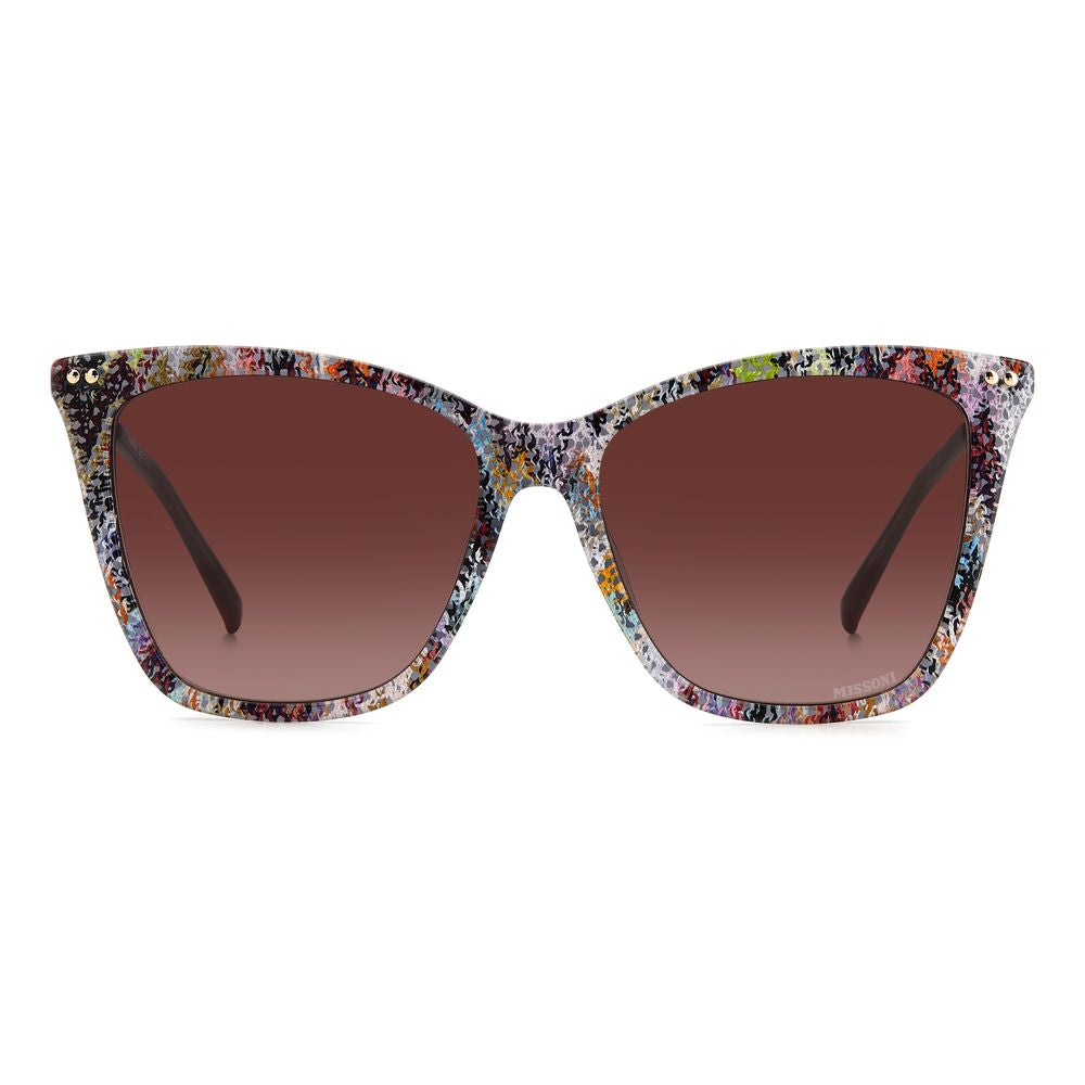 Lunettes de soleil Missoni en acétate multicolore