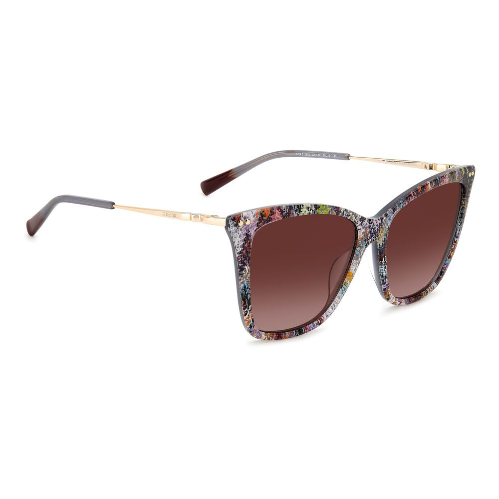 Lunettes de soleil Missoni en acétate multicolore