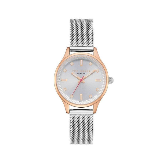 Ted Baker – Silberne Edelstahluhr