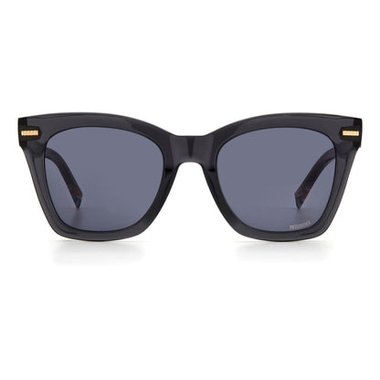 Lunettes de soleil en acétate gris Missoni