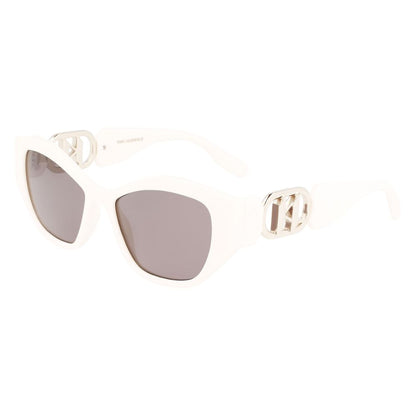 Lunettes de soleil blanches injectées Karl Lagerfeld