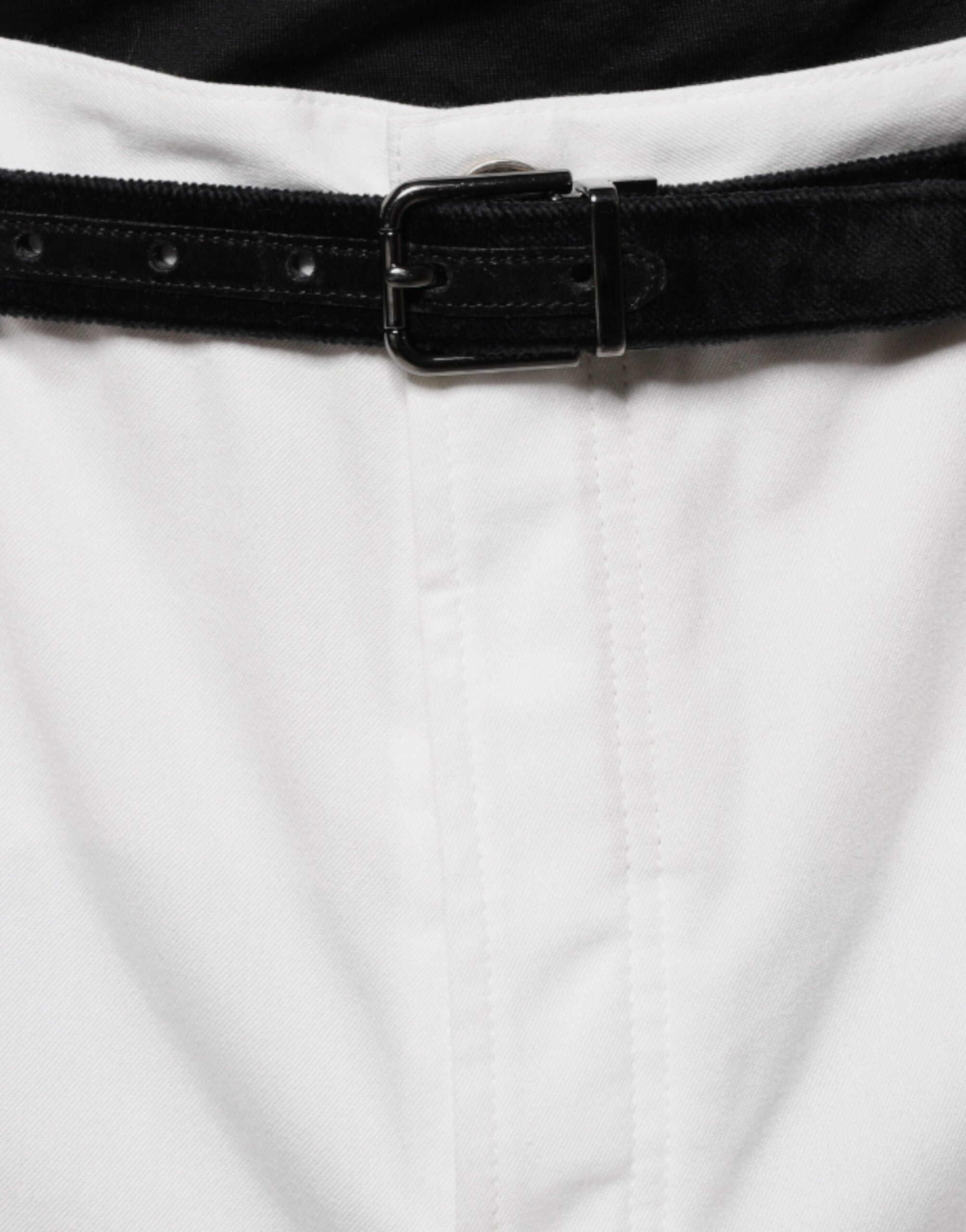 Pantalon fuselé en coton blanc pour homme Brunello Cucinelli