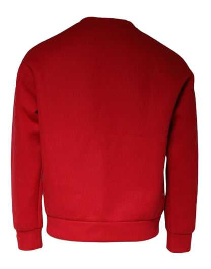 Sweat-shirt en coton marron Dolce &amp; Gabbana avec logo DG