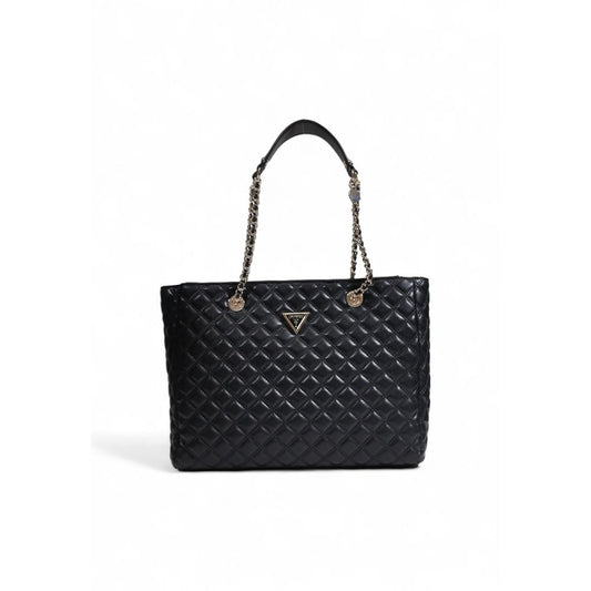 Guess – Schwarze Handtasche aus Polyethylen