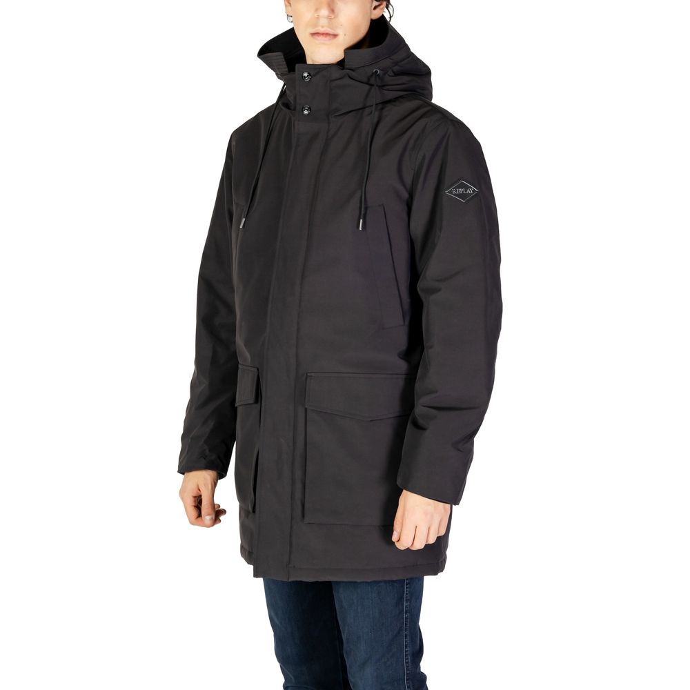 Parka Replay en polyamide noir
