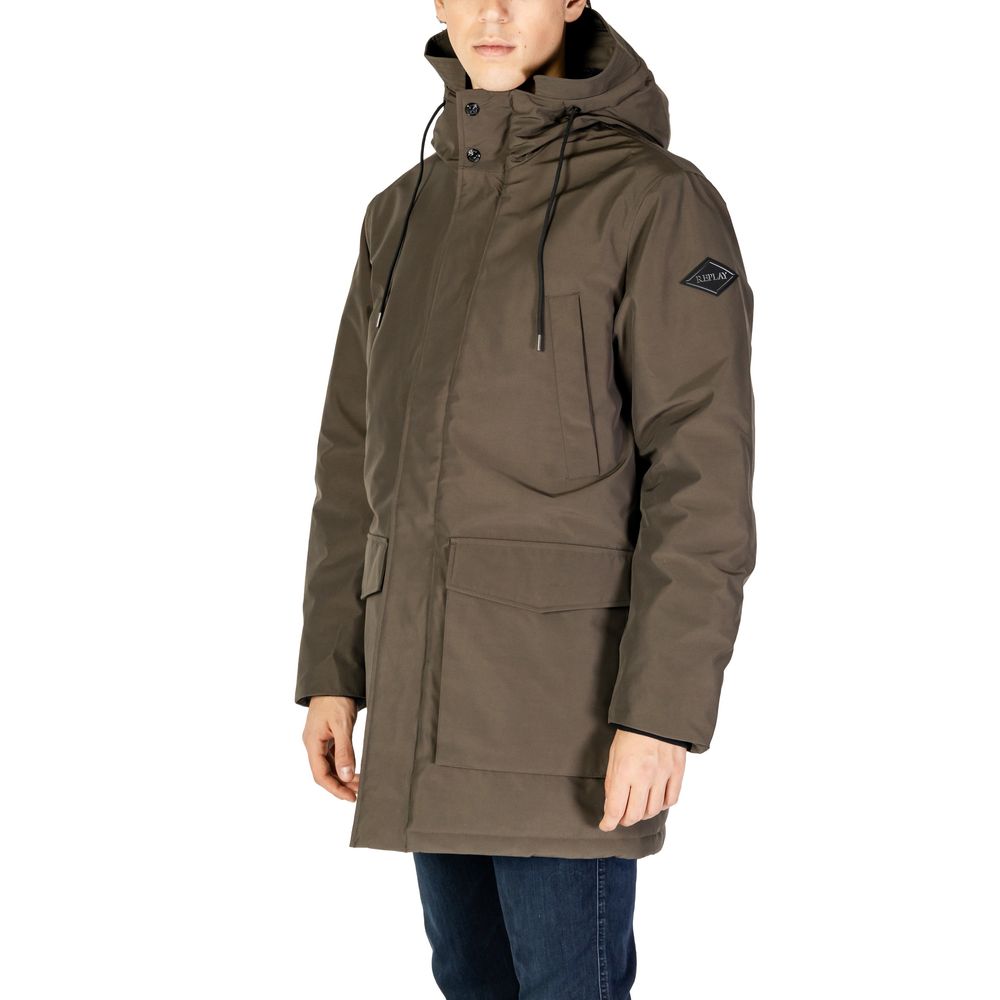 Parka Replay en polyamide vert