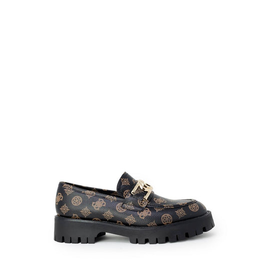 Guess – Plateau-Sandalen aus Polyethylen in Braun
