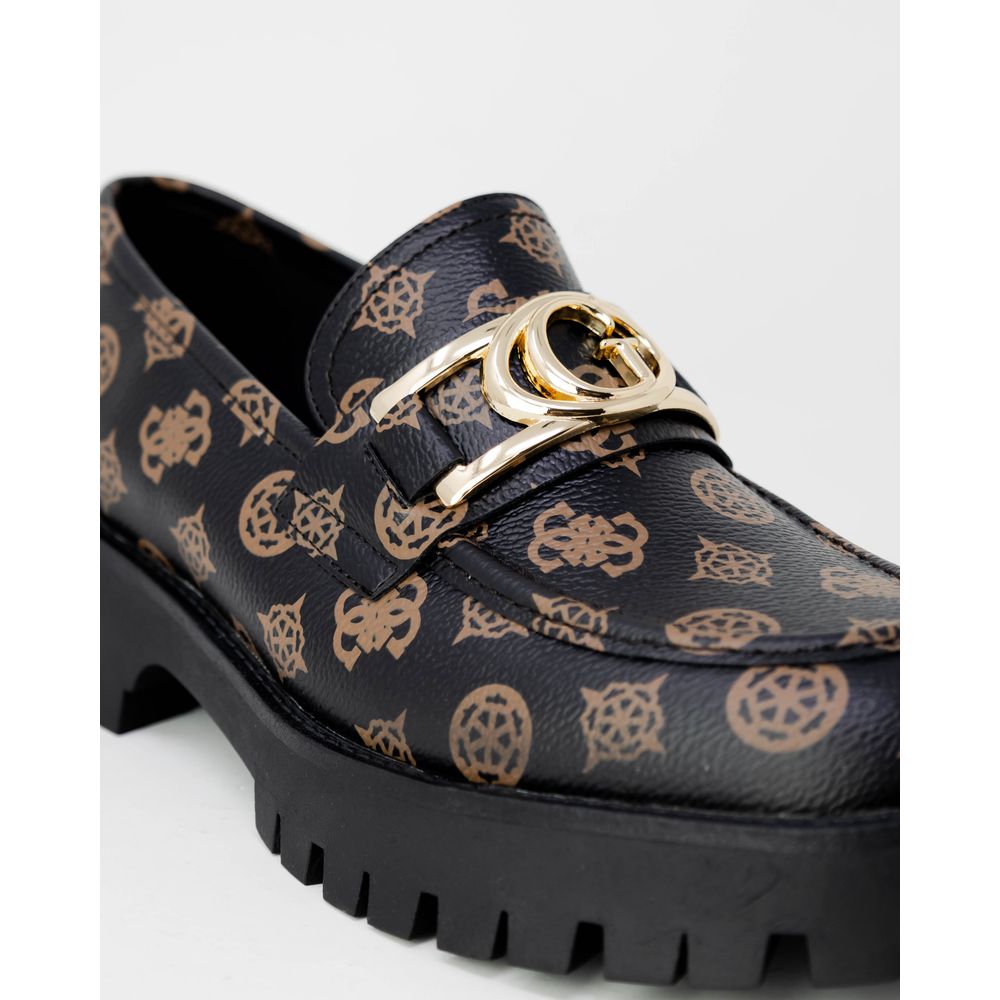 Guess – Plateau-Sandalen aus Polyethylen in Braun