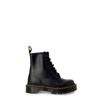 Bottes en cuir noir Dr. Martens
