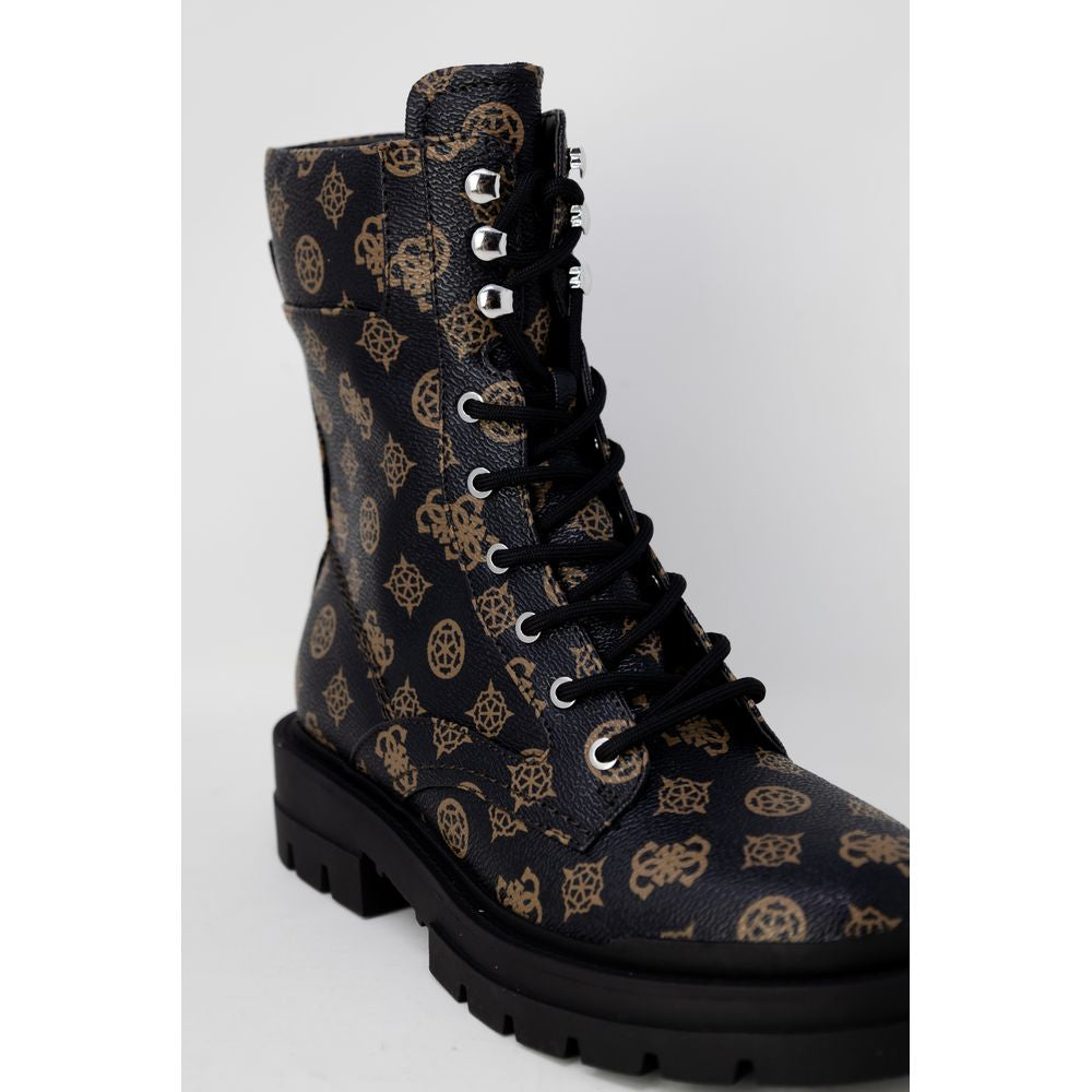 Guess – Braune Stiefel aus Kunstleder