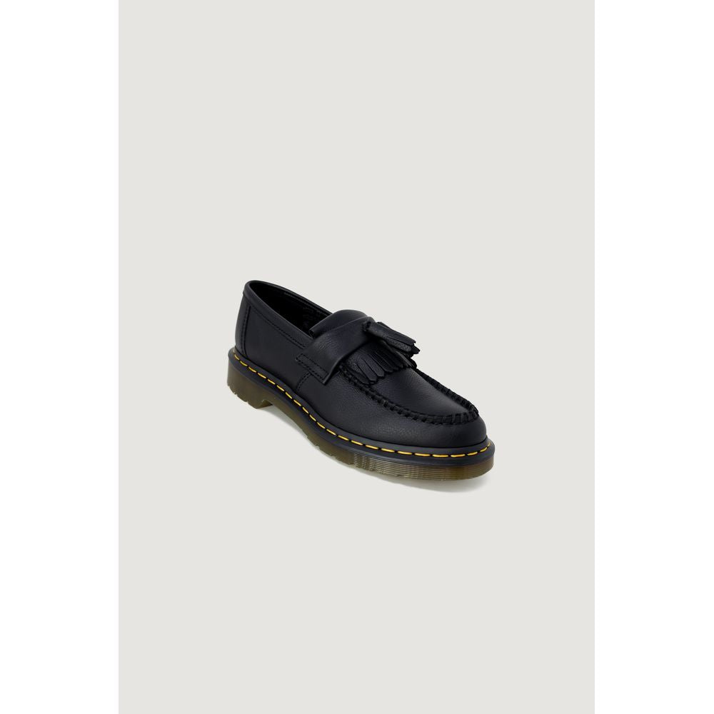 Dr. Martens Schwarze Lederplattform