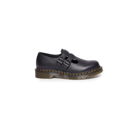 Dr. Martens Schwarze Lederplattform