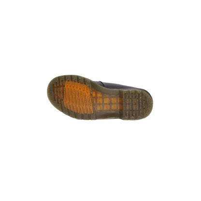 Dr. Martens Schwarze Lederplattform
