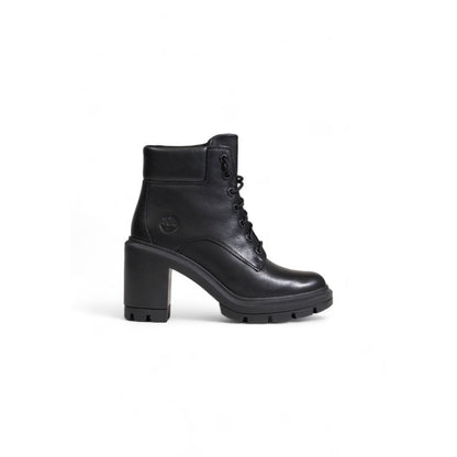 Timberland – Hoher Absatz aus recyceltem Leder in Schwarz