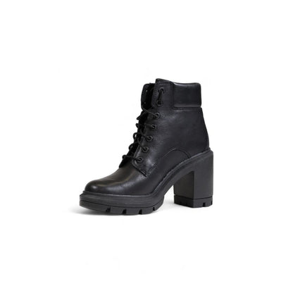 Timberland – Hoher Absatz aus recyceltem Leder in Schwarz