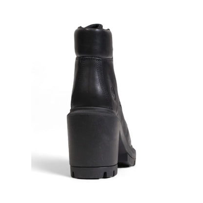 Timberland – Hoher Absatz aus recyceltem Leder in Schwarz