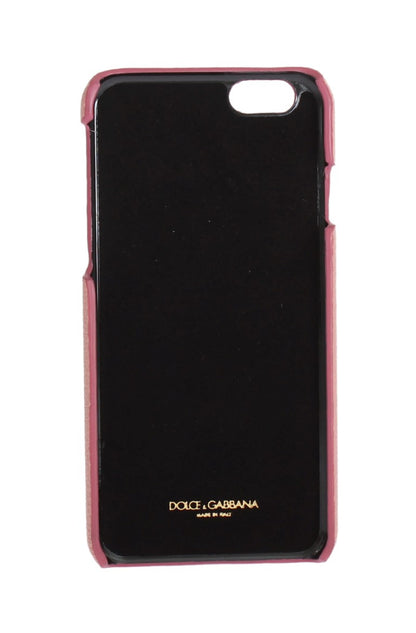 Coque de téléphone en cuir rose motif cœur Dolce &amp; Gabbana