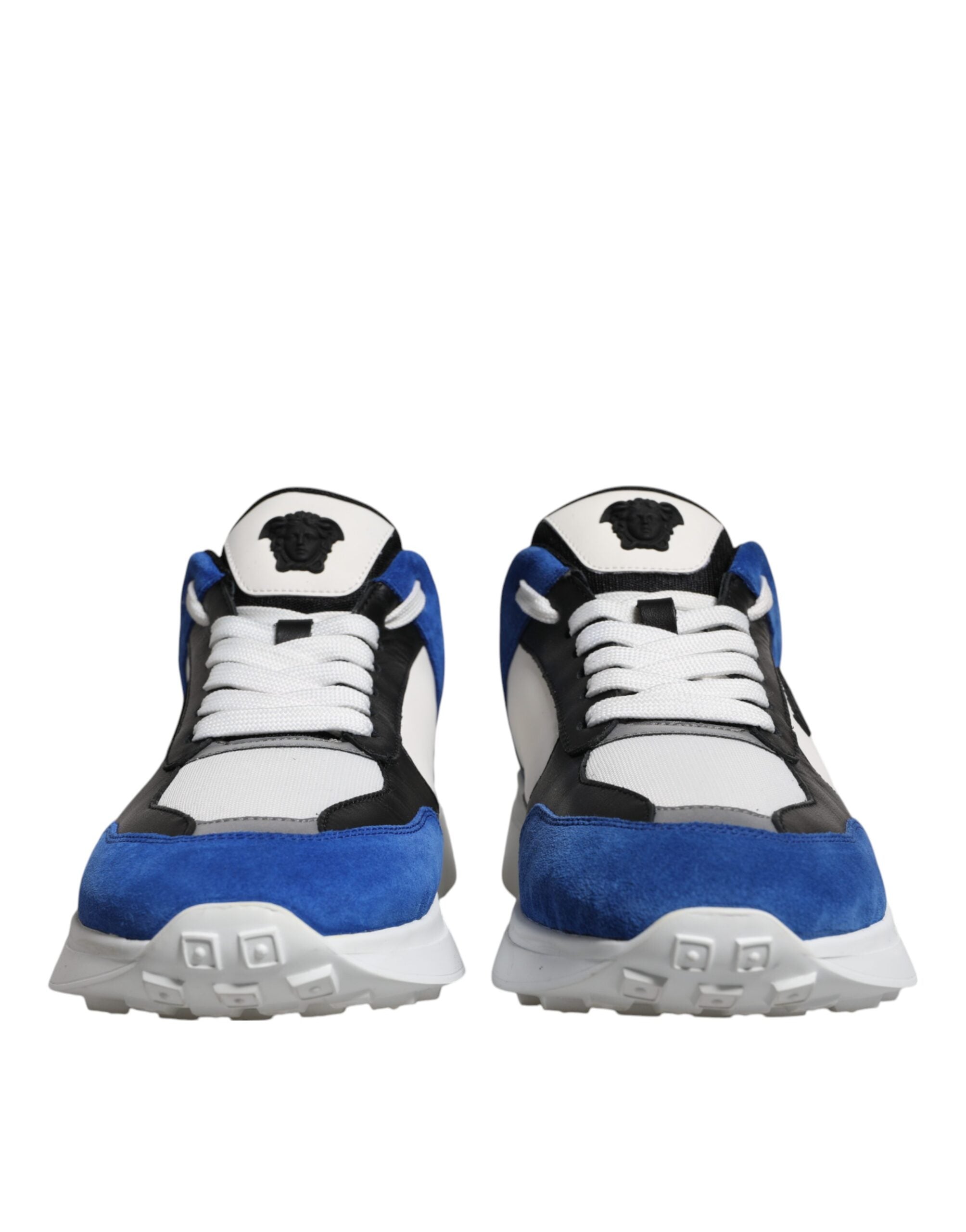 Chaussures de sport basses à lacets en toile multicolore Quad Fabric Medusa