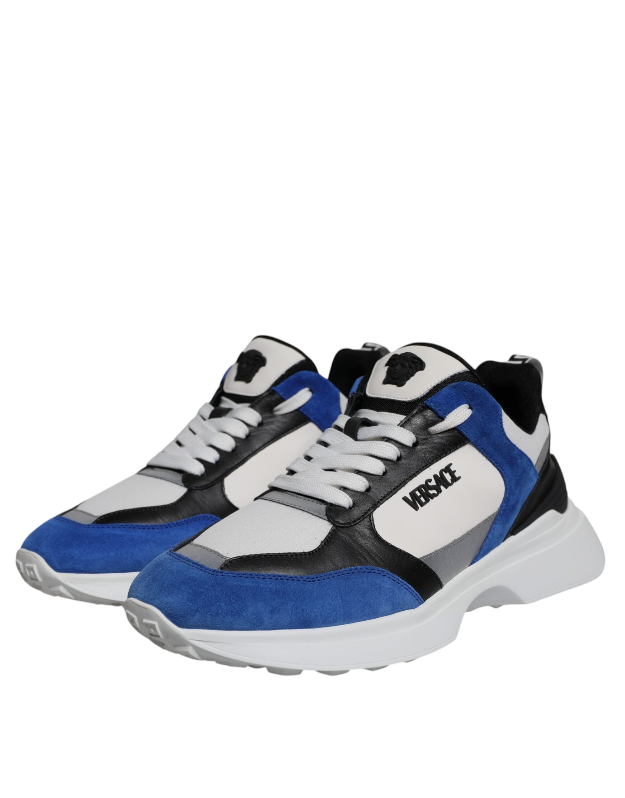 Chaussures de sport basses à lacets en toile multicolore Quad Fabric Medusa