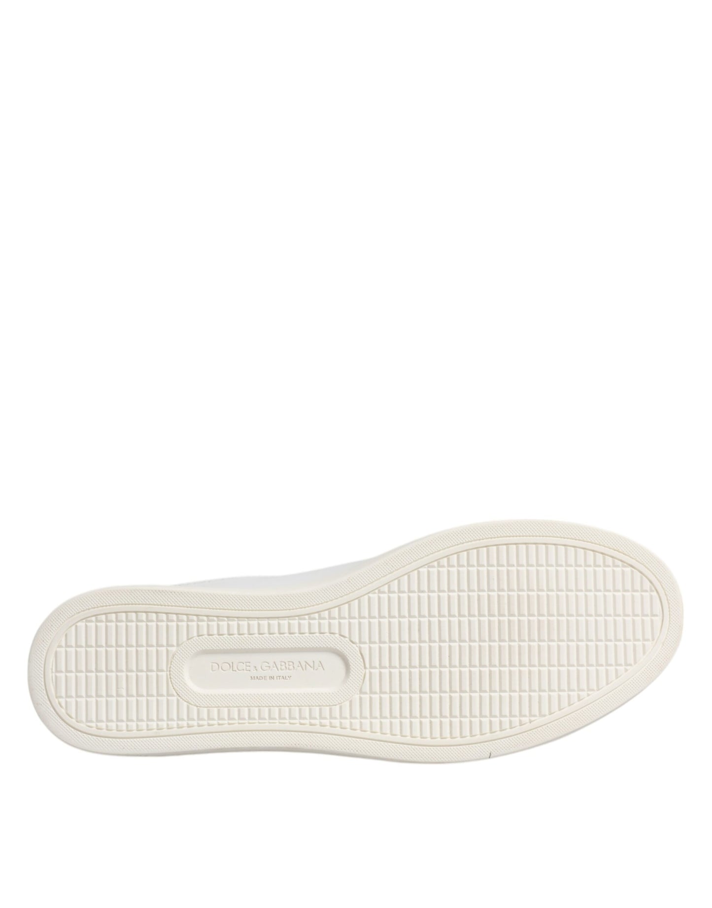 Baskets en cuir de veau blanc London de Dolce &amp; Gabbana