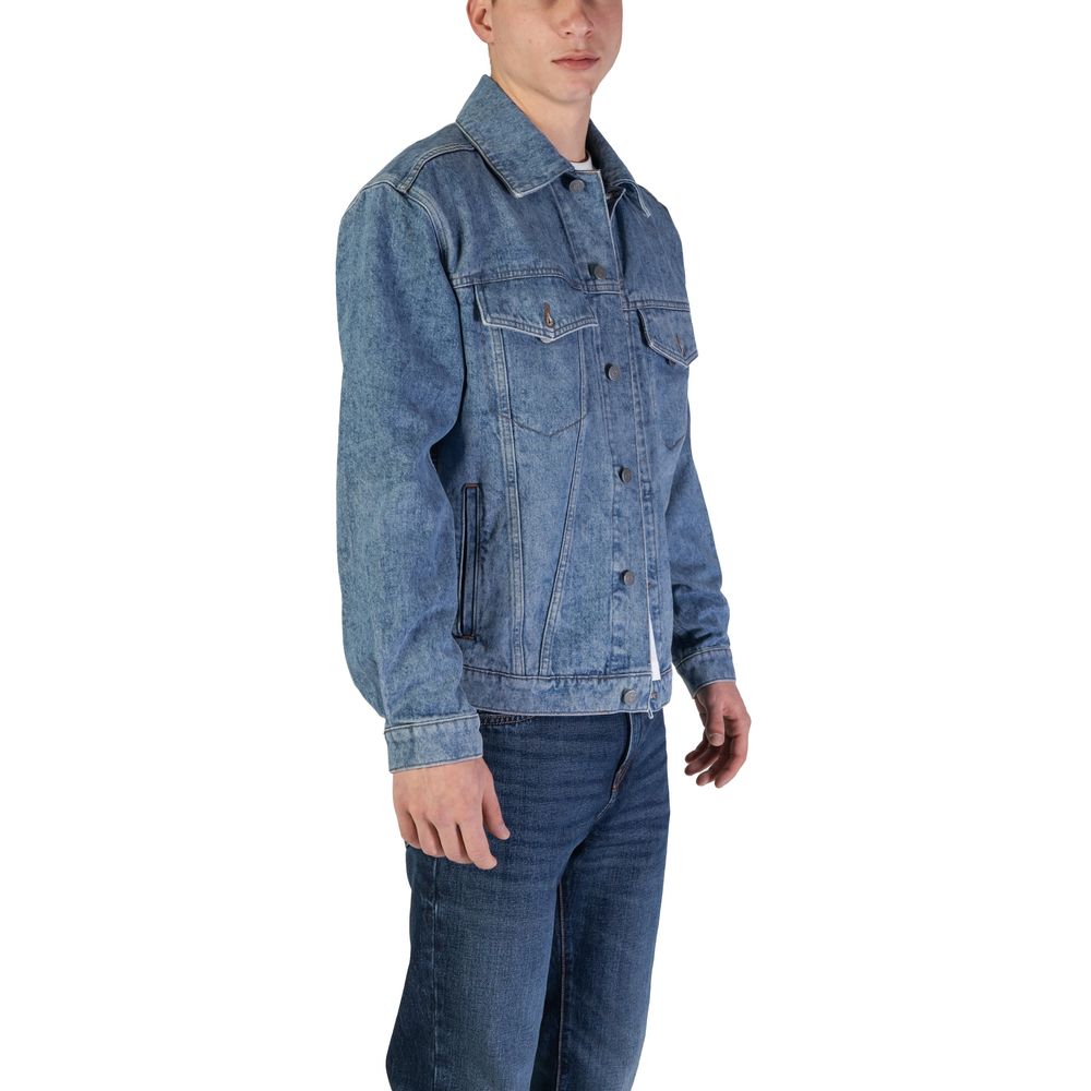 Vestes et manteaux en coton bleu clair Hugo Boss
