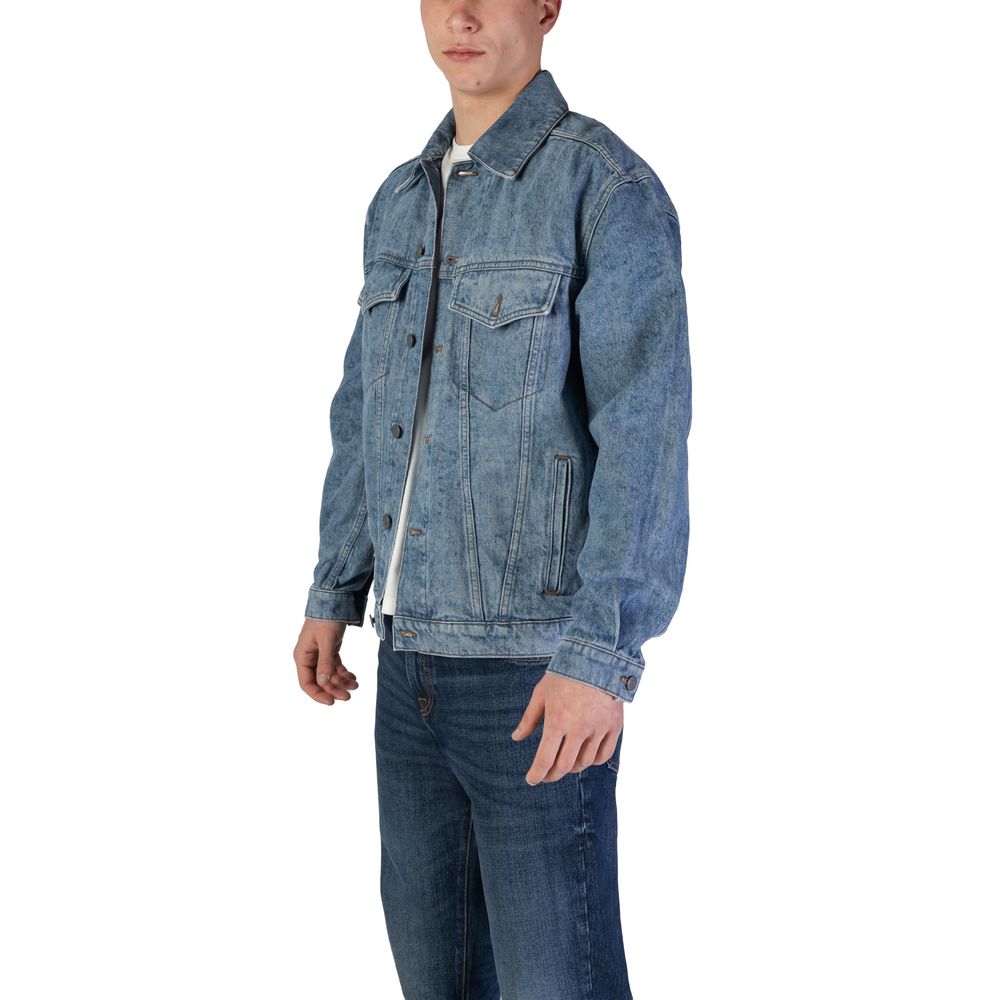 Vestes et manteaux en coton bleu clair Hugo Boss