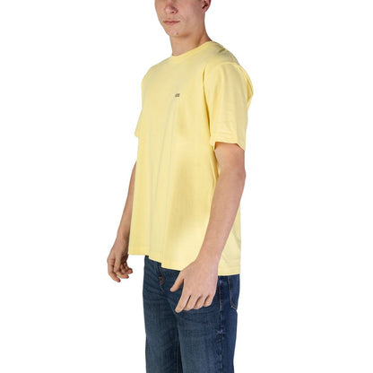 T-shirt en coton jaune Hugo Boss