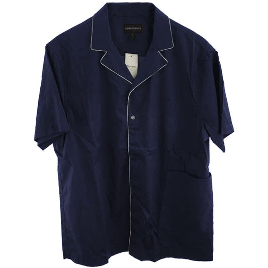 Chemise en coton bleu Emporio Armani