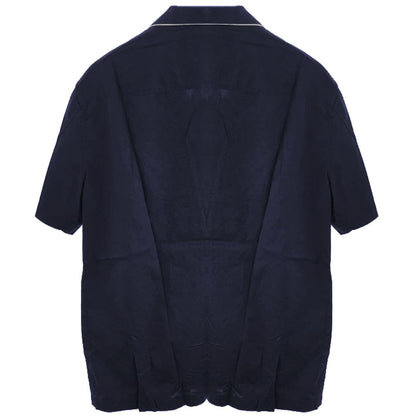 Chemise en coton bleu Emporio Armani