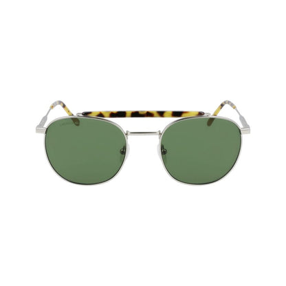 Lacoste – Sonnenbrille aus silbernem Metall