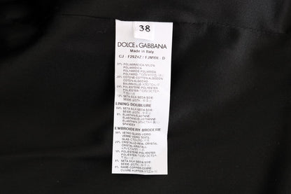 Veste blazer en brocart noir Dolce &amp; Gabbana