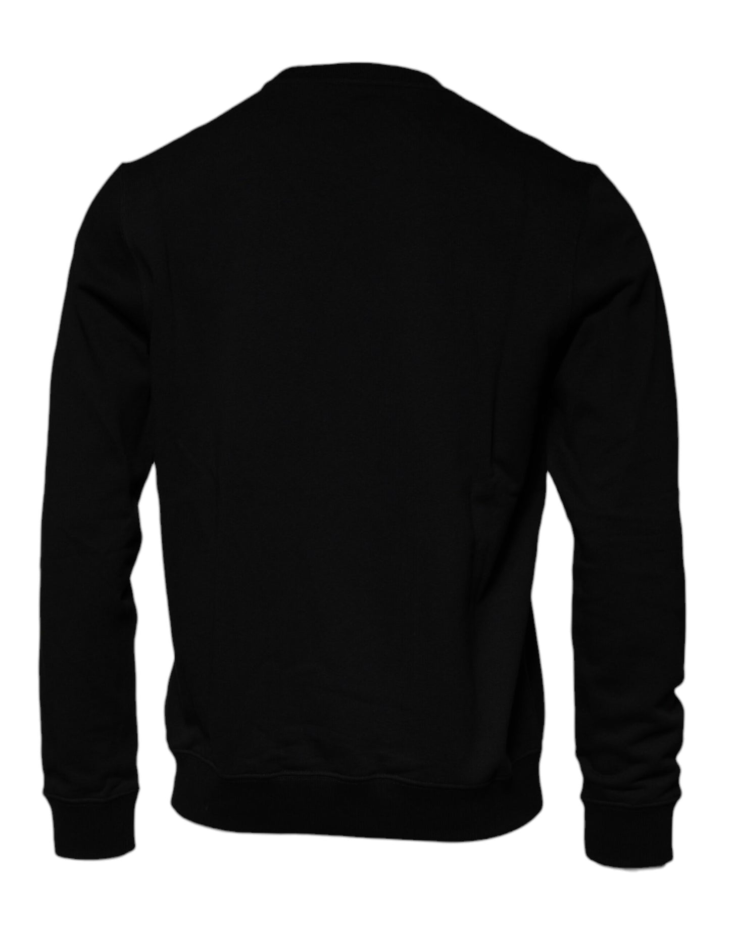 Versace – Schwarzes Medusa-Fleece-Sweatshirt mit Rundhalsausschnitt für Herren