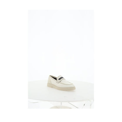 Brunello Cucinelli Beige Loafer-Schuhe