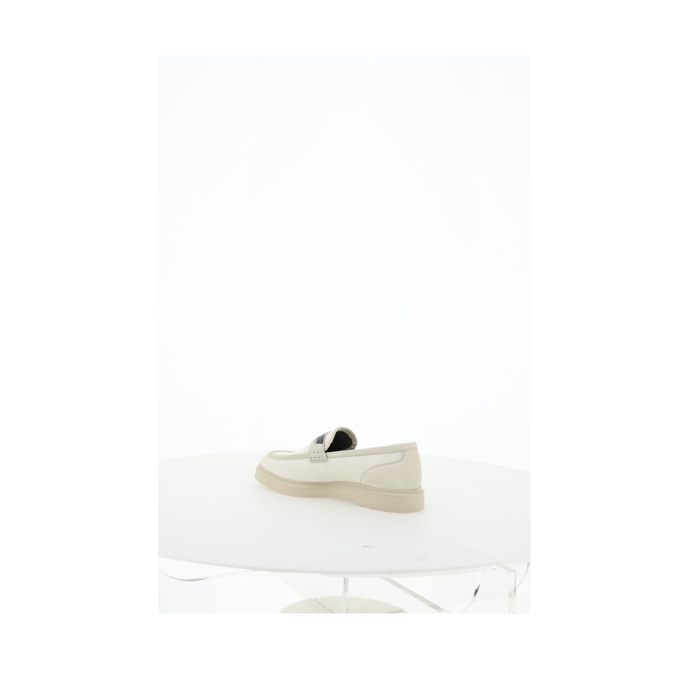Brunello Cucinelli Beige Loafer-Schuhe
