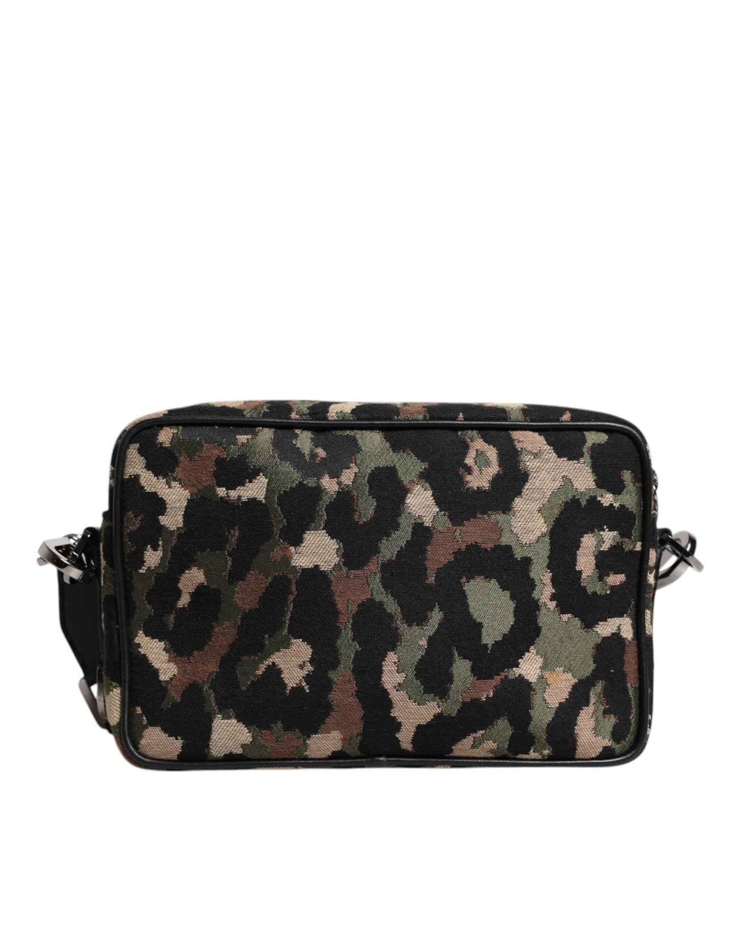 Sac bandoulière Dolce &amp; Gabbana en jacquard léopard multicolore avec logo DG