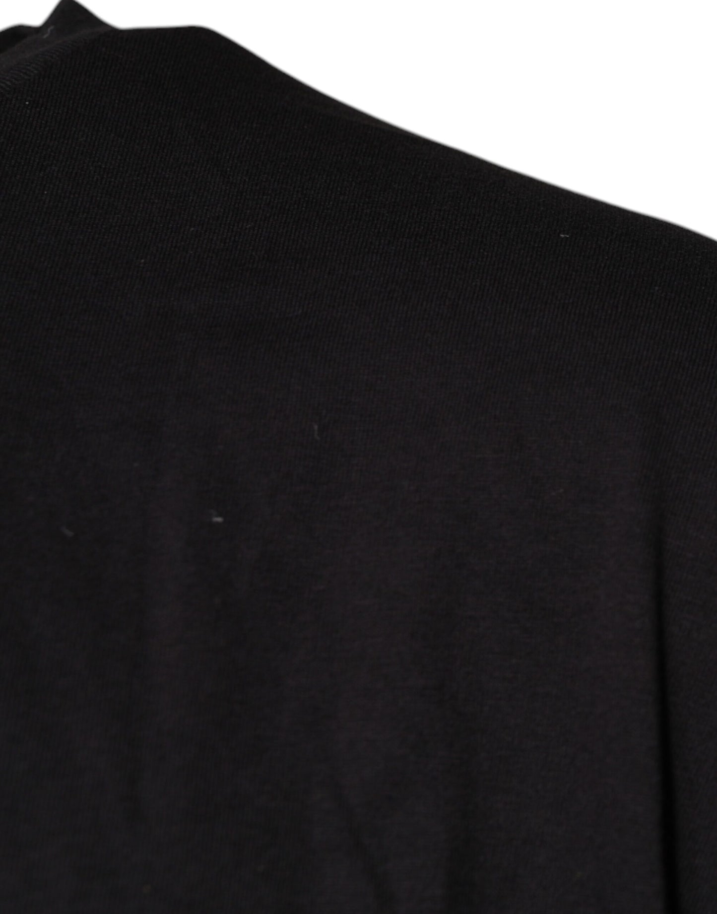 T-shirt ras du cou en coton noir avec logo imprimé Dolce &amp; Gabbana