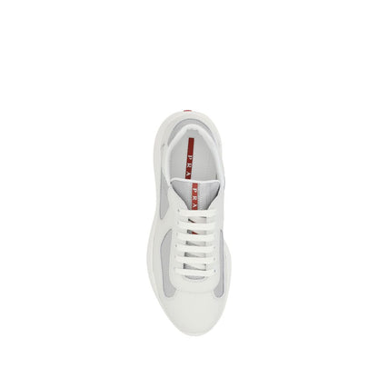 Prada – America‘s – Weiße Leder-Sneaker