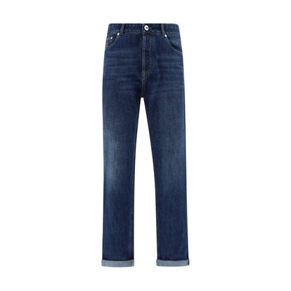 Brunello Cucinelli jean à revers
