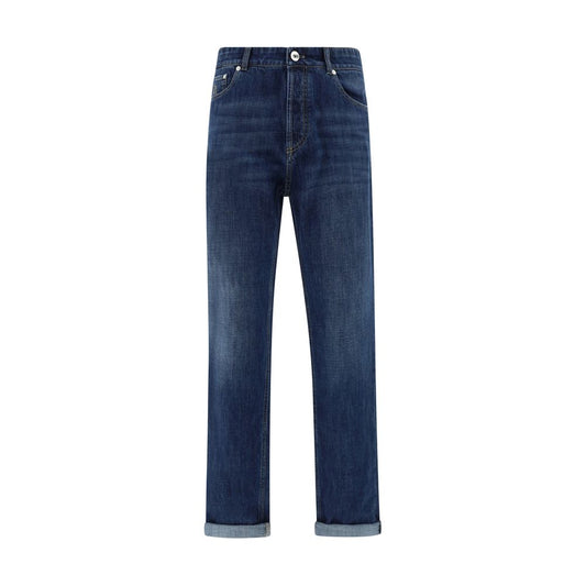 Brunello Cucinelli jean à revers