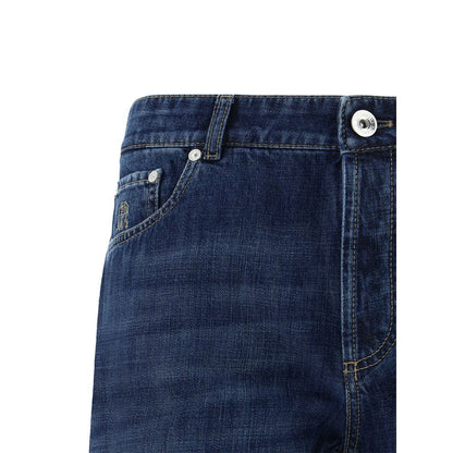 Brunello Cucinelli jean à revers