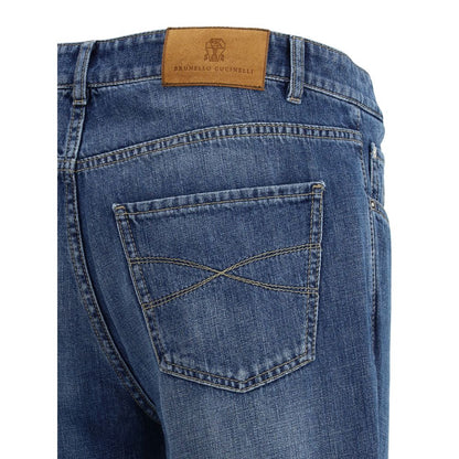 Brunello Cucinelli jean à revers