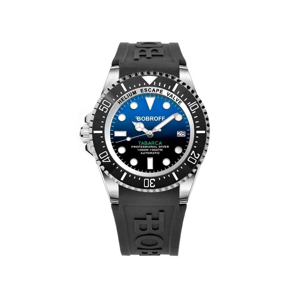 Montre noire en matière synthétique
