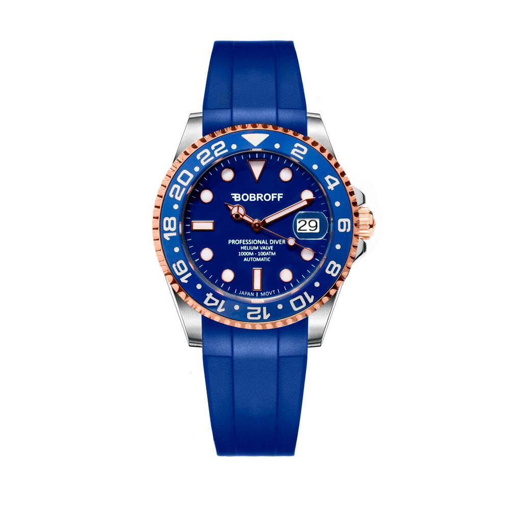Montre en caoutchouc noir