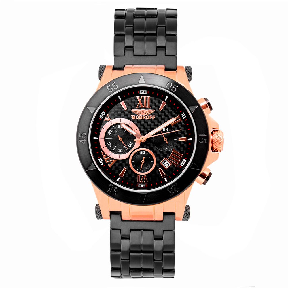 Montre en acier inoxydable noir