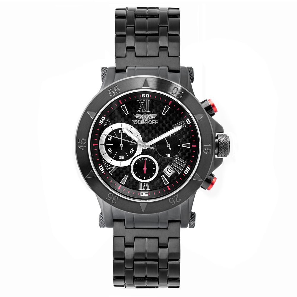 Montre en acier inoxydable noir