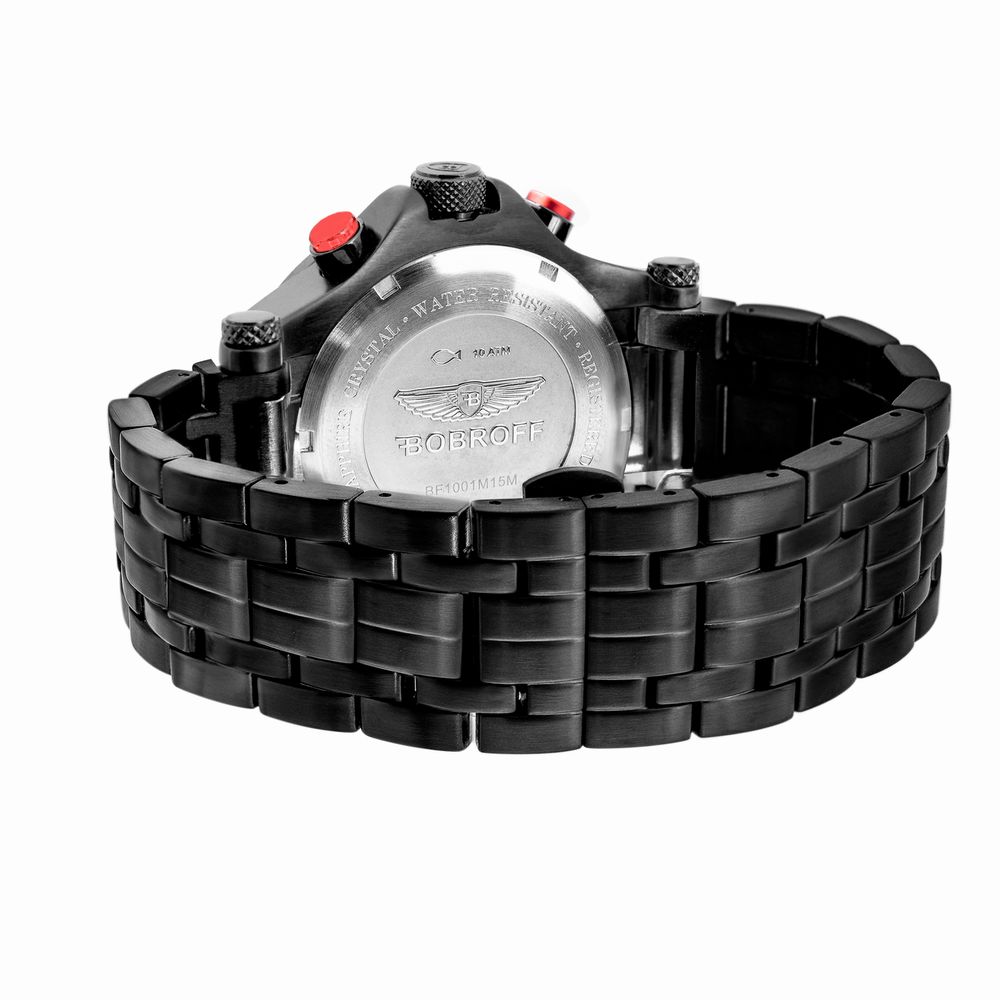 Montre en acier inoxydable noir