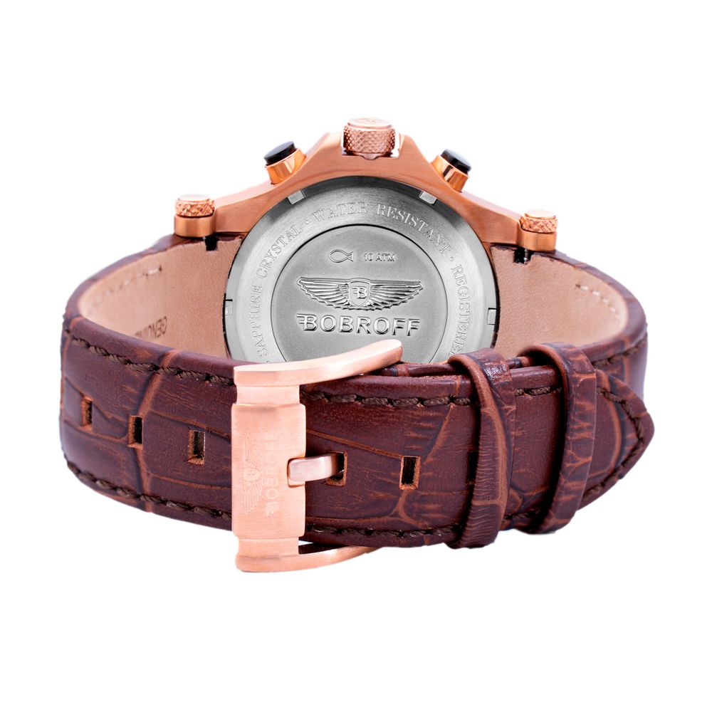 Bobroff Braune Lederuhr